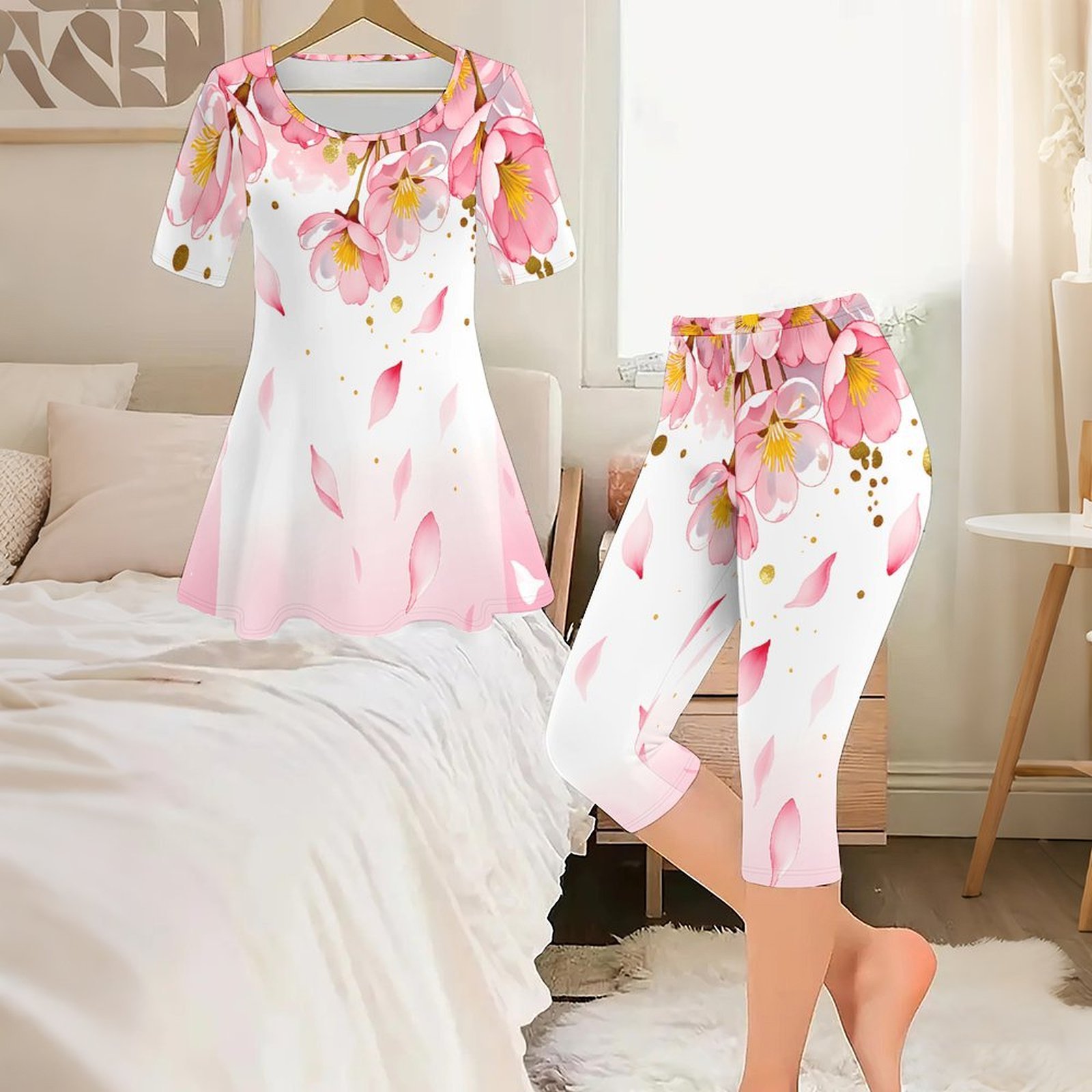 Set Due Pezzi Vintage con Stam - Romper Floral Print recensione e prezzo